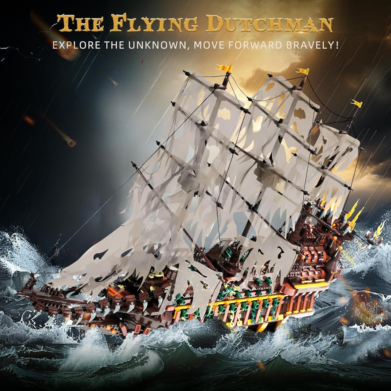 Flying Dutchman Pirate Ship Building Set 