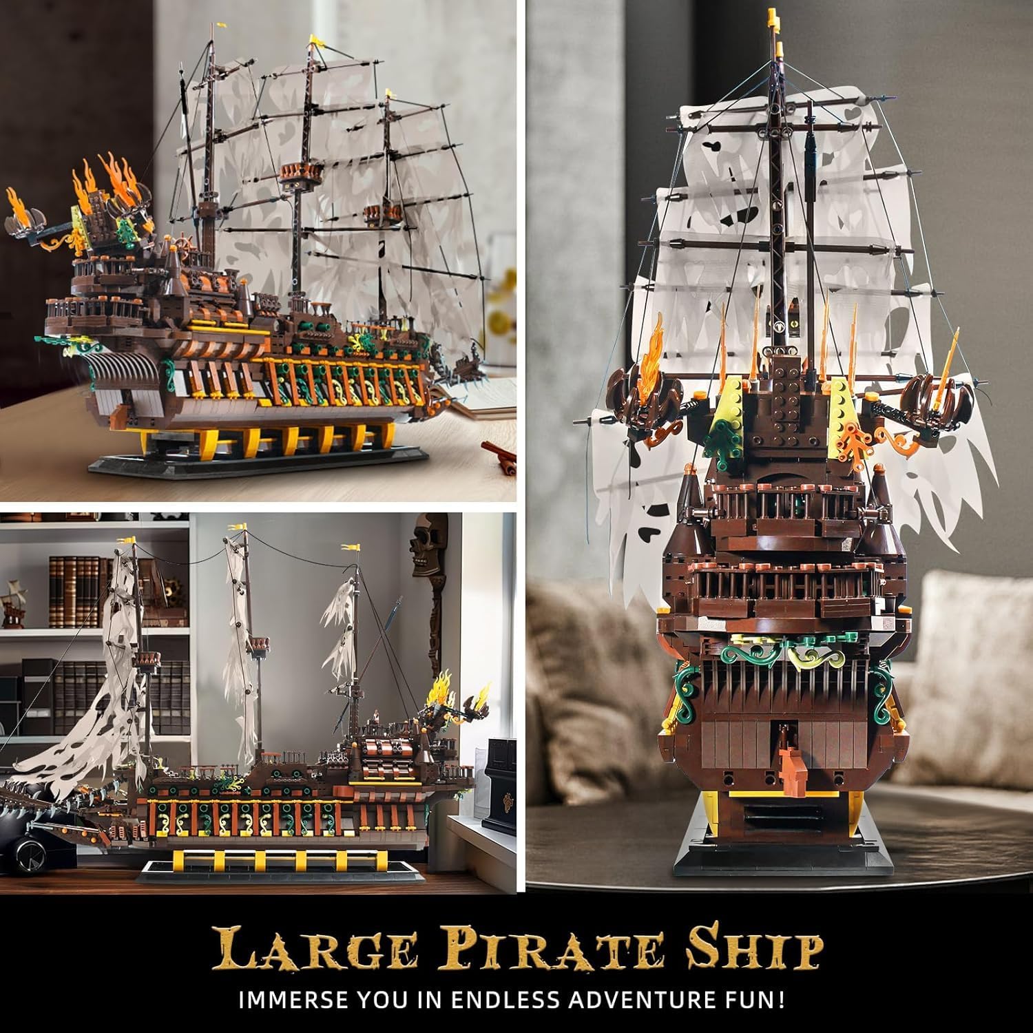 Flying Dutchman Pirate Ship Building Set 