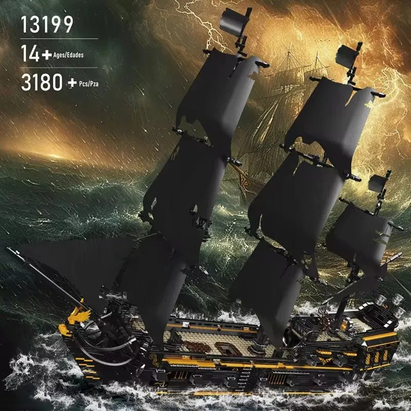 Black Pearl Pirate Ship Building Set 