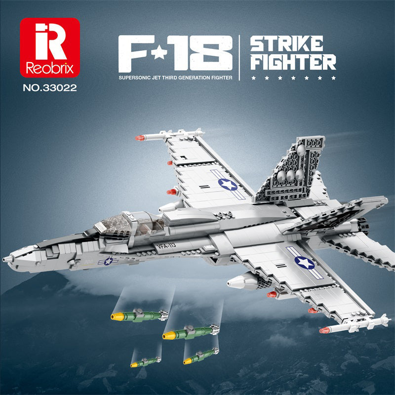 F-18 Hornet Supersonic Fighter Jet Building Set