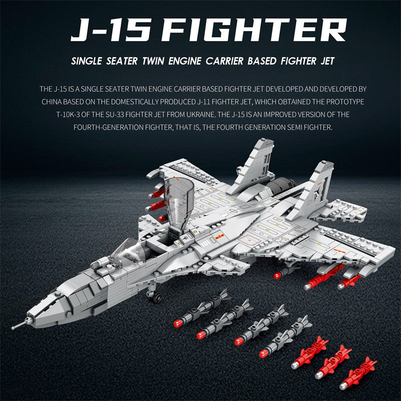 J-15 Flying Shark Fighter Jet Building Set