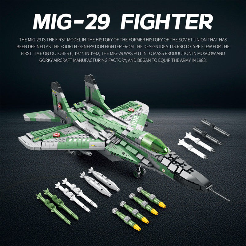Russian MiG-29 Fighter Jet Building Set 