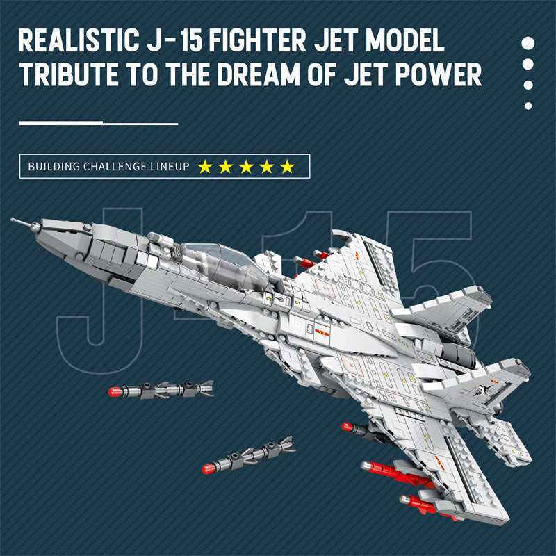 J-15 Flying Shark Fighter Jet Building Set