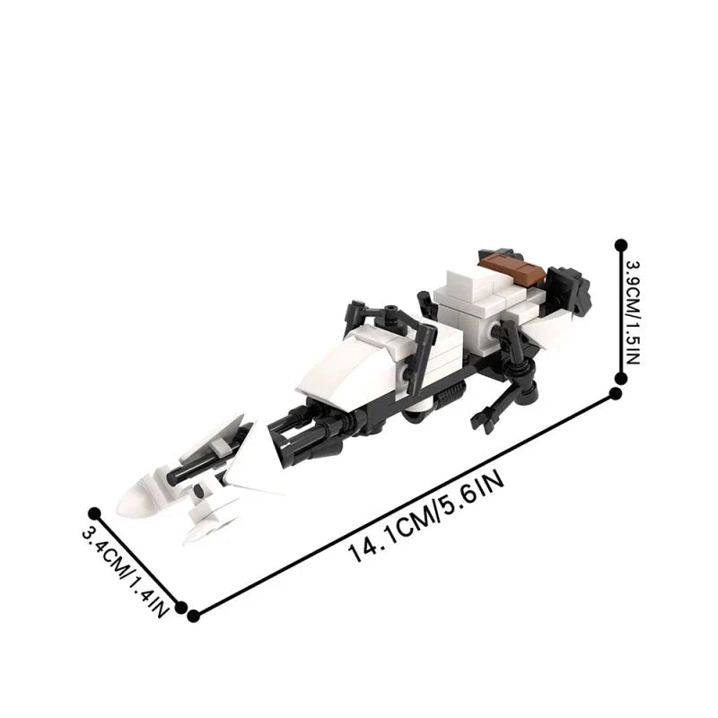 74-Z Speeder Bike with Scout Trooper Star Wars MOC 