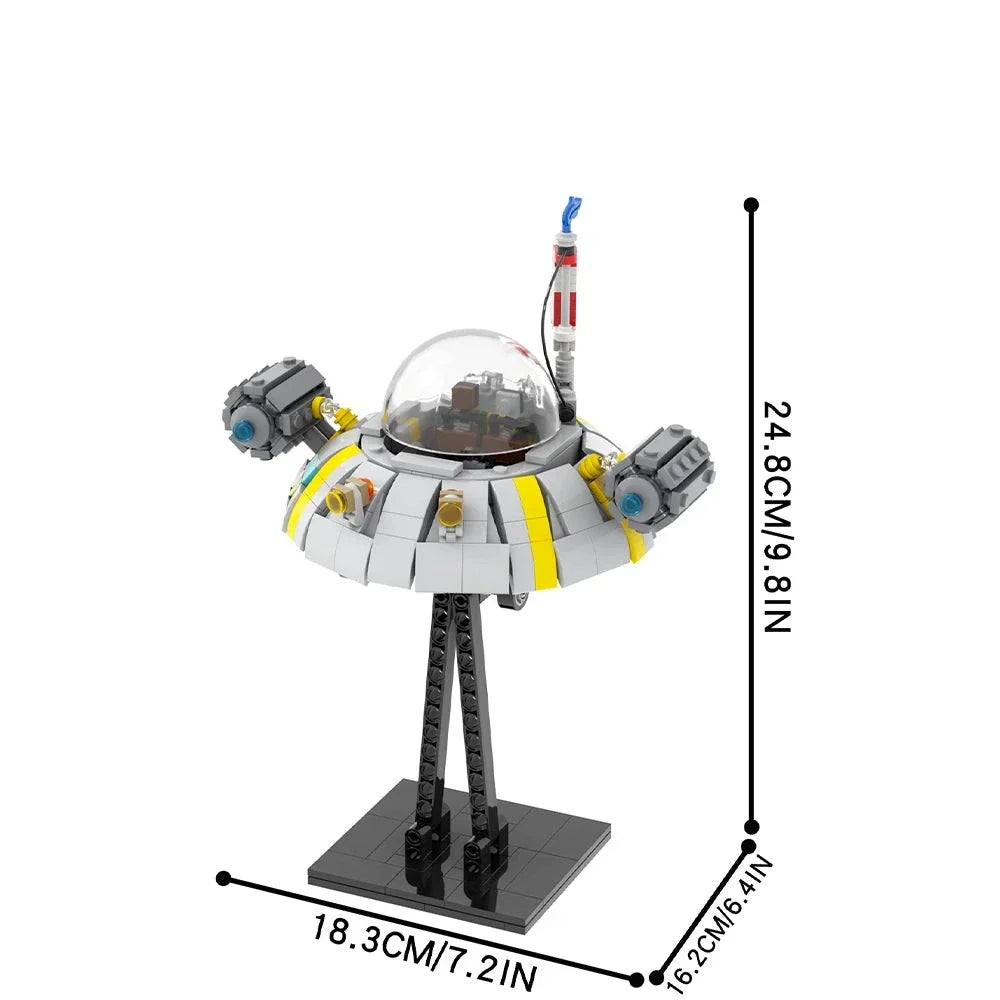 Rick and Morty Space Cruiser Custom MOC 