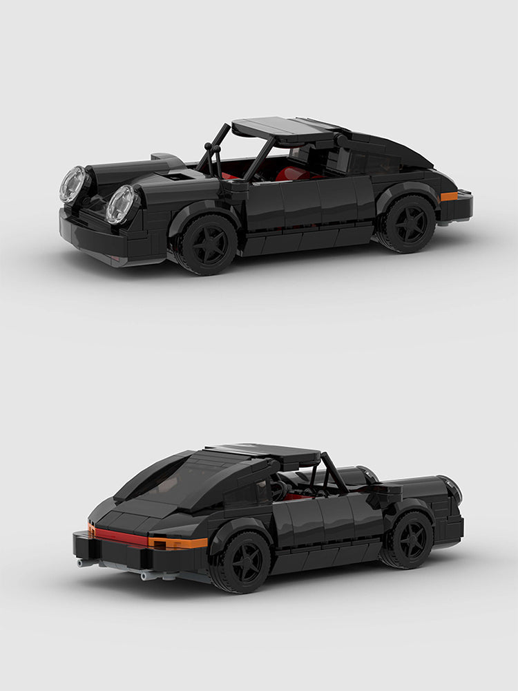 Porsche Black Bird Turbo 930 Custom Car MOC