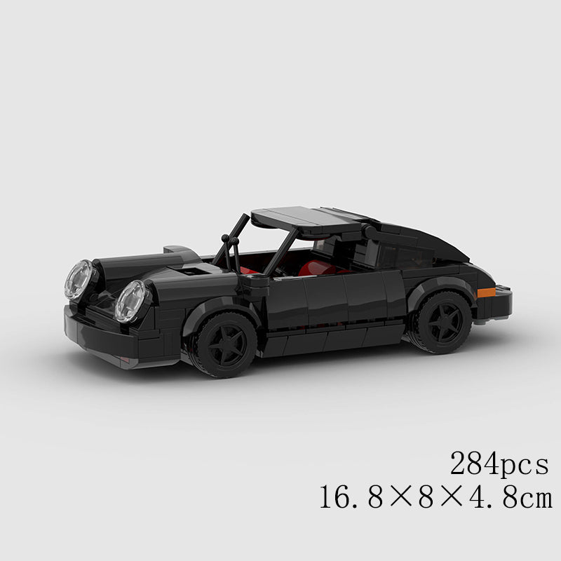Porsche Black Bird Turbo 930 Custom Car MOC
